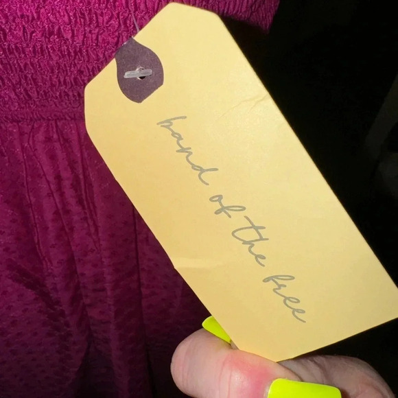 - HOT PINK BAND OF THE FREE MINI CORSET TOP STRAPLESS DRESS WITH POCKETS MEDIUM - Picture 2 of 16